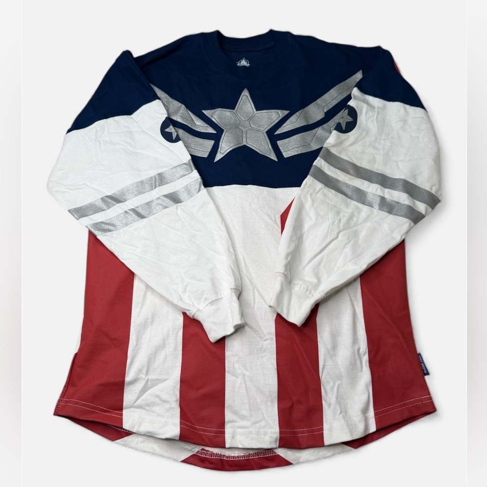 Disney Captain America Falcon and The Winter Soldier Women's Spirit Jersey Sz XS